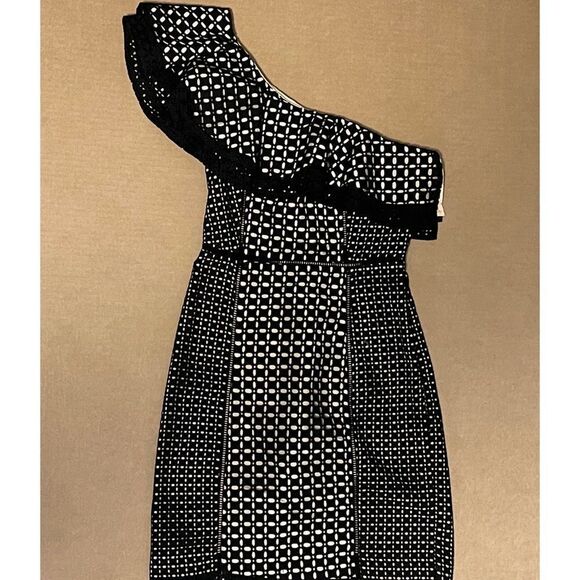 J. Crew One Shoulder Eyelet Dress, NWT, size 00, style G6629 - Picture 5 of 16